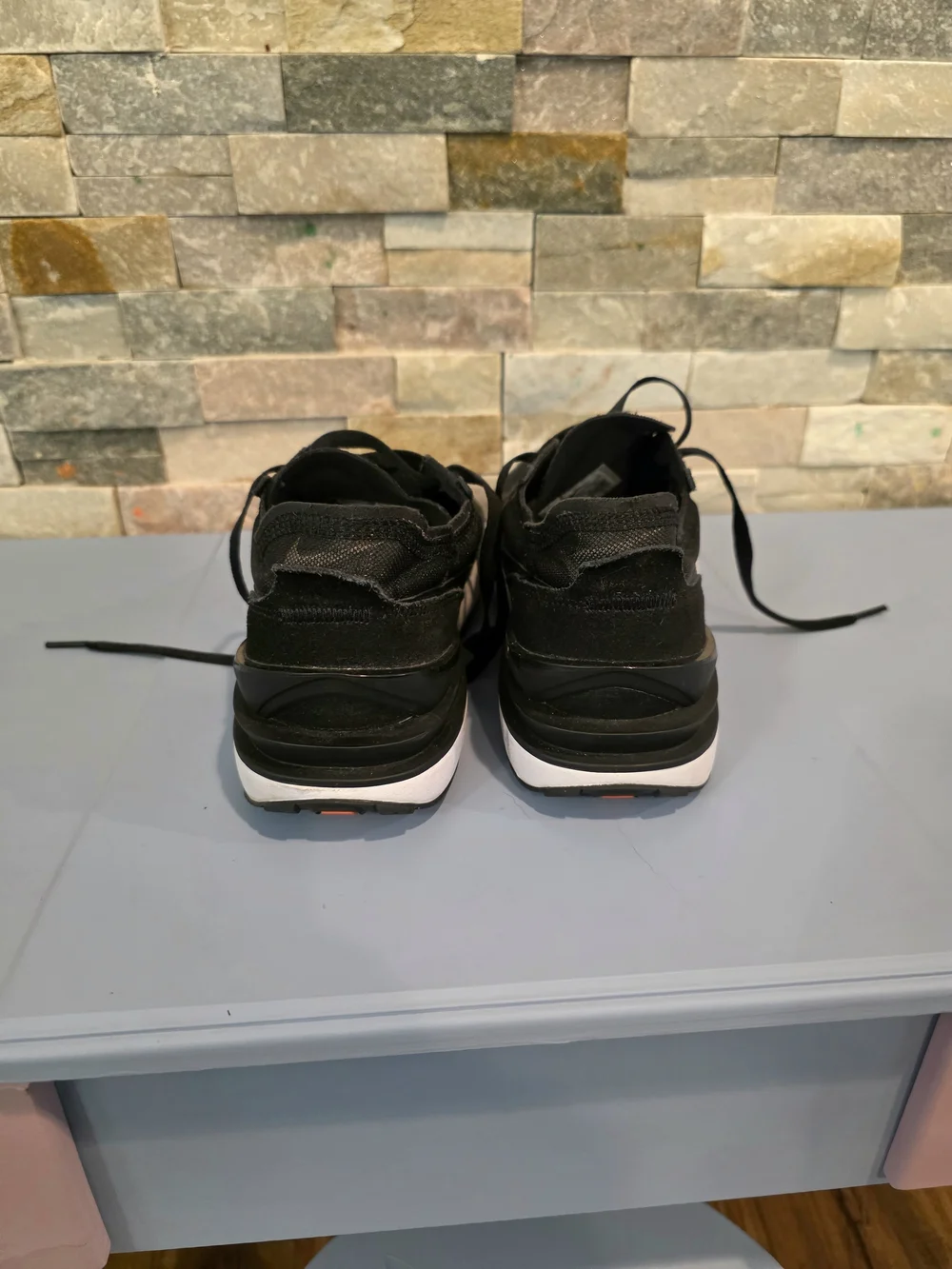 Nike Black Waffle One  Low-Top Sneakers